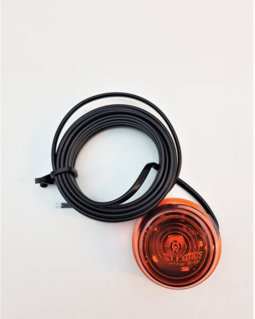 Glas Diod till gummiarm gul 6-LED