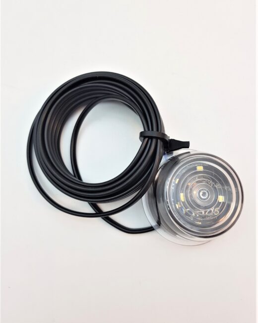 Glas Diod till gummiarm vit 6-LED