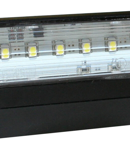 Nummerskyltbelysning svart LED aspöck (reg-point I