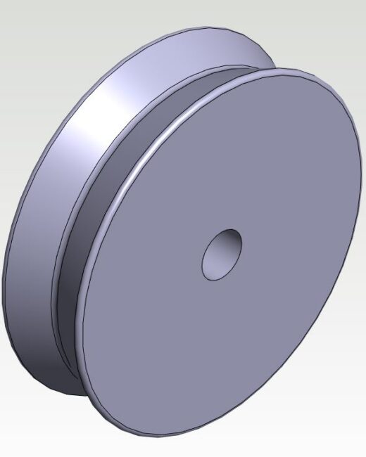 Wirehjul dragstång 70mm diam.